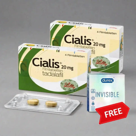 Bundle Offer (2 Cialis 20mg + Free Durex Condom) As Royal Mart