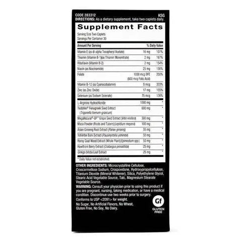 GNC Men’s Staminol Ultra 60 Caplets Testurion