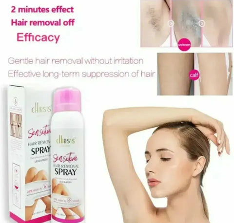 Hair Removal Spray for Women and Men Painless 2 Minutes Fast Permanent Spray 180ml As Royal Mart