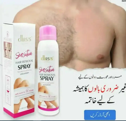 Hair Removal Spray for Women and Men Painless 2 Minutes Fast Permanent Spray 180ml As Royal Mart