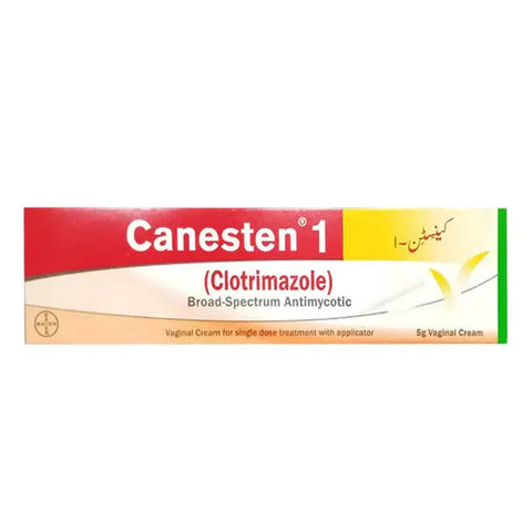 Canesten 1 (Clotrimazole) Vaginal Cream With Applicator, 5g - Bayer As Royal Mart